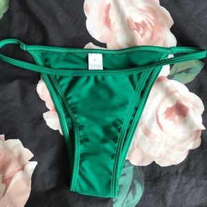 green swimsuit bottoms
